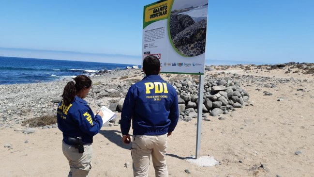 PDI identificó a responsable de asado que dañó patrimonio geológico en Caldera