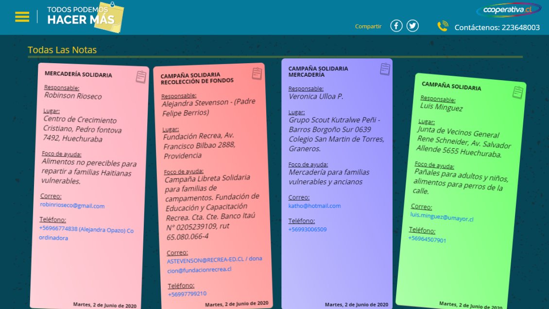 #TodosPodemosHacerMás: San Carlos, Puente Alto, Punta Arenas, Chillán e Iquique