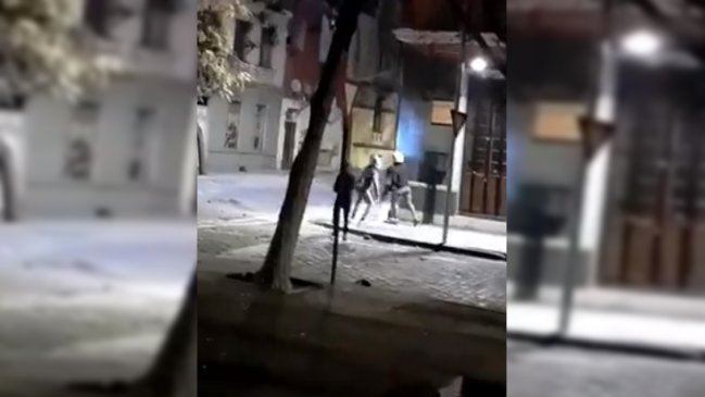 Piedras, palos y disparos: Robo de dos bicicletas desató violento enfrentamiento en Santiago Centro