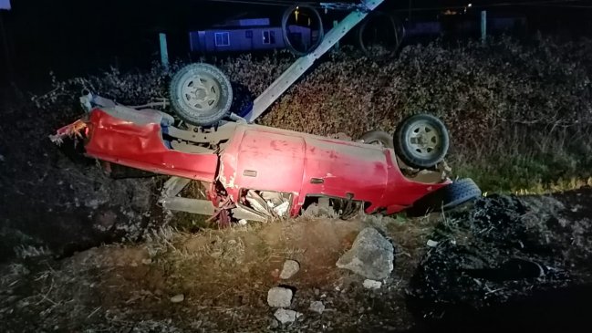 Joven murió en Parral al chocar y volcar la camioneta que conducía