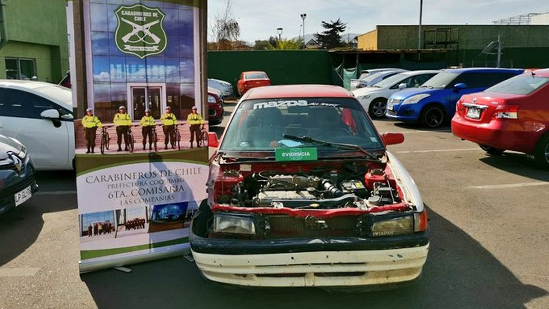 La Serena: Detienen a cinco ladrones afanados en el robo de artículos automovilísticos