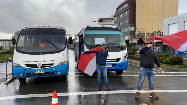 Tras cuatro días de protestas, micreros de Puerto Montt logran acuerdo con el Gobierno