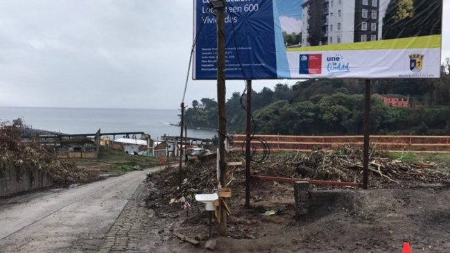 Lota: Hallazgo patrimonial obliga a paralizar parte de un proyecto de viviendas sociales