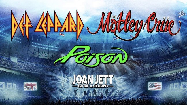 Gira de Def Leppard, Mötley Crüe, Poison y Joan Jett tiene nuevas fechas