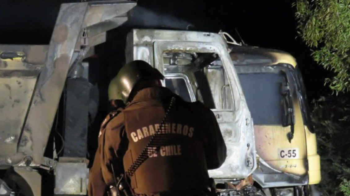 Tres ataques incendiarios se registraron en el Biobío y La Araucanía