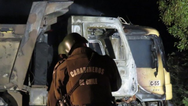 Tres ataques incendiarios se registraron en el Biobío y La Araucanía