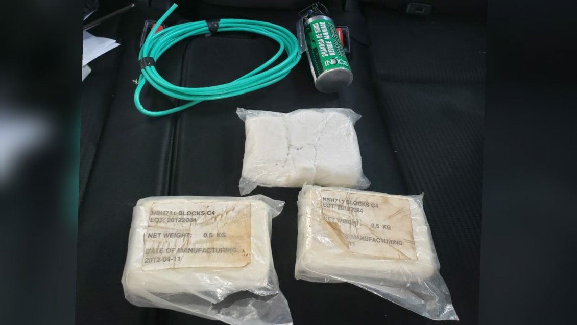 Marino fue detenido por almacenar explosivos de guerra C4 en su casa