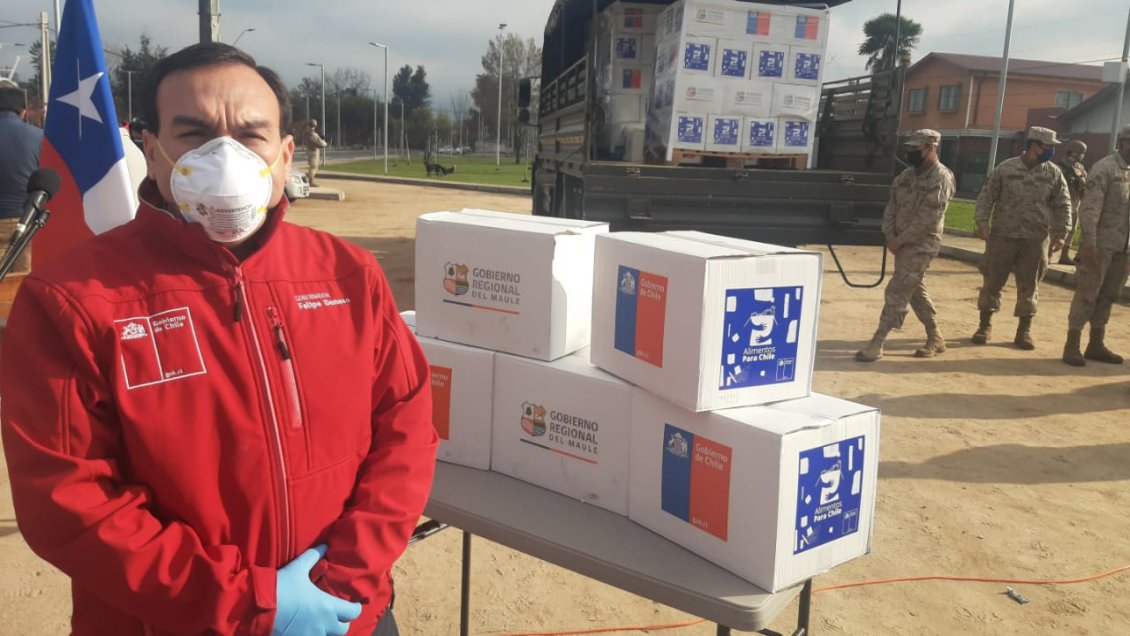 Maule: Recursos para cajas de alimentos están estancados en Contraloría