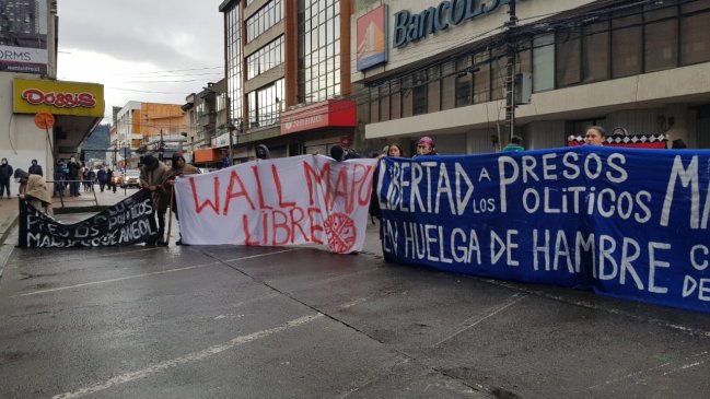 Organizaciones indígenas de Malleco marcharon en apoyo a presos en huelga de hambre