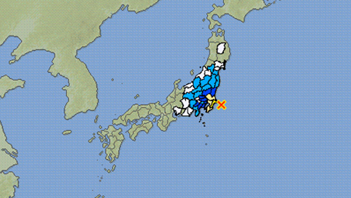 Sismo 6,2 Richter remeció el este de Japón