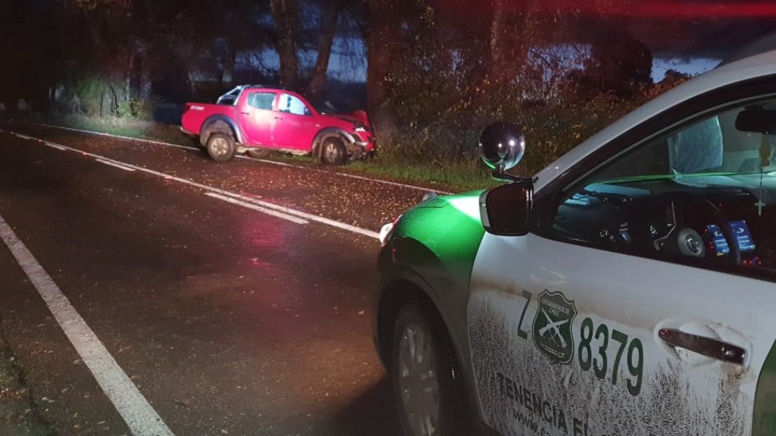 Ñuble: Conductor falleció tras impactar un árbol en la ruta a Yungay