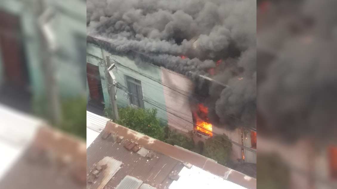 Incendio afecta a cité en Providencia
