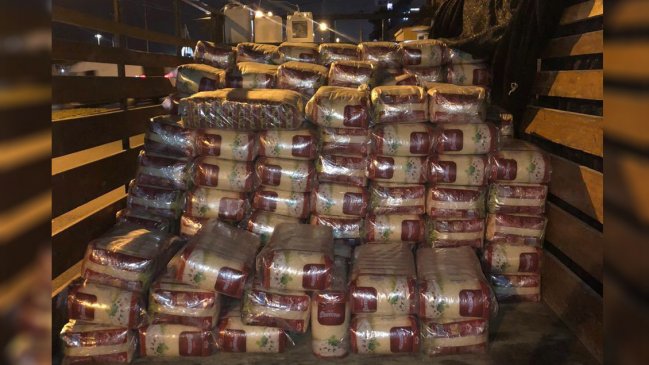 Cinco detenidos por robo de tres toneladas de arroz