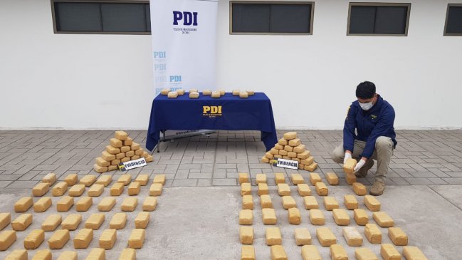 Banda cae con más de 157 kilos de droga en la Ruta 5 Norte