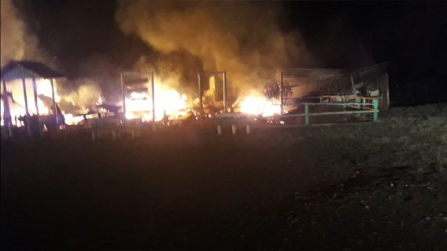 Escuela rural de Tirúa quedó completamente destruida tras incendio