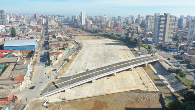 Se habilitó el Puente Los Castaños en Viña del Mar