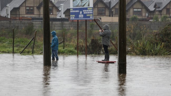 Fuertes lluvias en el Biobío y La Araucanía se extenderá por todo el fin de semana