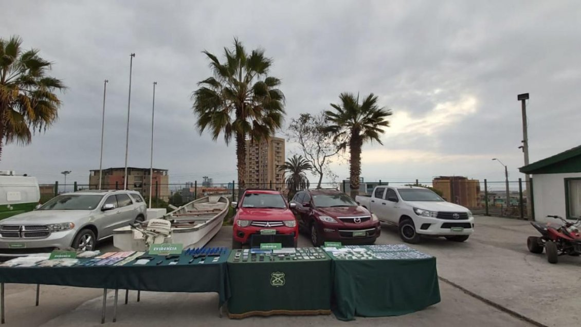 Desarticulan presunta asociación criminal vinculada a varios delitos en Antofagasta