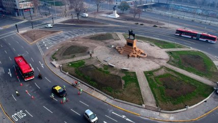 Las calles vacías de Santiago en plena cuarentena