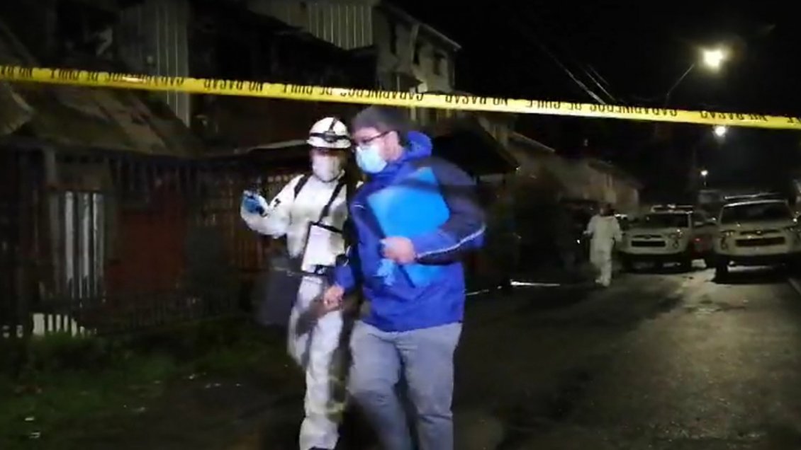 PDI indaga causas del incendio que dejó tres fallecidos en Coronel