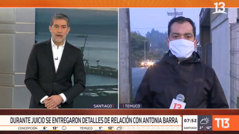 Canal 13 desvinculó a editora de prensa y al corresponsal tras frase al aire sobre Antonia Barra