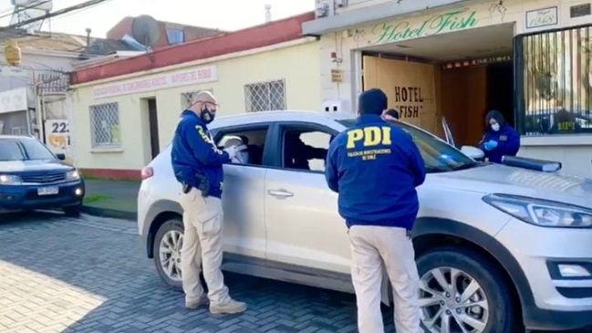 PDI detuvo en un motel a hombre que violó por tercera vez el aislamiento en Concepción