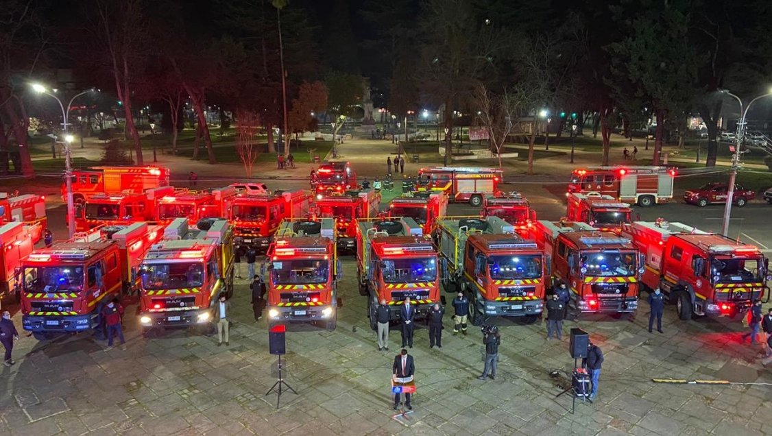 Bomberos de Ñuble reciben 19 carros forestales adquiridos con recursos regionales