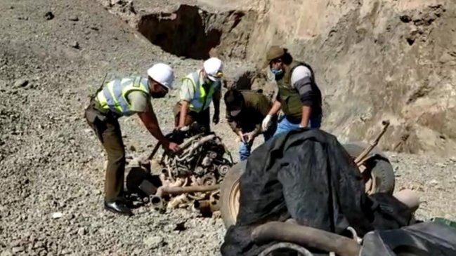 Delincuentes utilizaban pique minero abandonado para el desarme de vehículos en Antofagasta