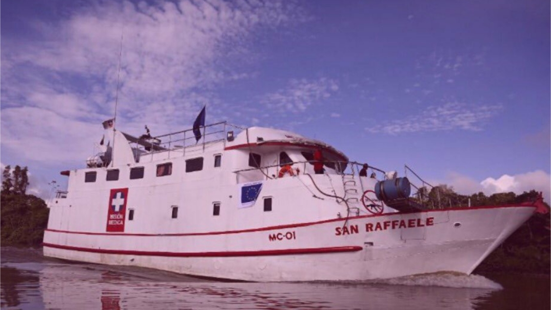 Asaltan barco hospital humanitario en Colombia