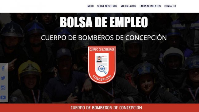 Bomberos de Concepción crean página web de voluntarios que buscan trabajo