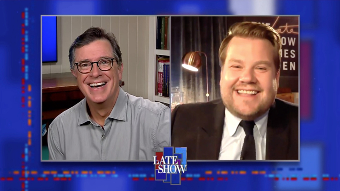 Stephen Colbert y James Corden volverán a conducir sus programas desde estudios tras cuatro meses