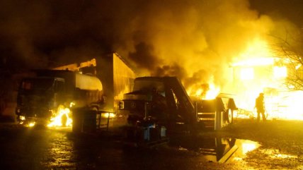  La destrucción que dejó el nuevo ataque incendiario en Temuco  