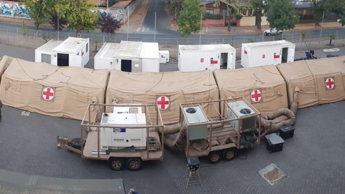 Hospital de campaña en Chillán ha atendido 235 pacientes en cuatro meses