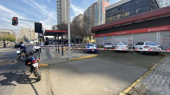 Asalto terminó con balacera en Avenida Irarrázaval