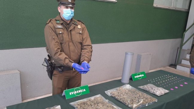 Carabineros detectó marihuana, éxtasis y hongos 