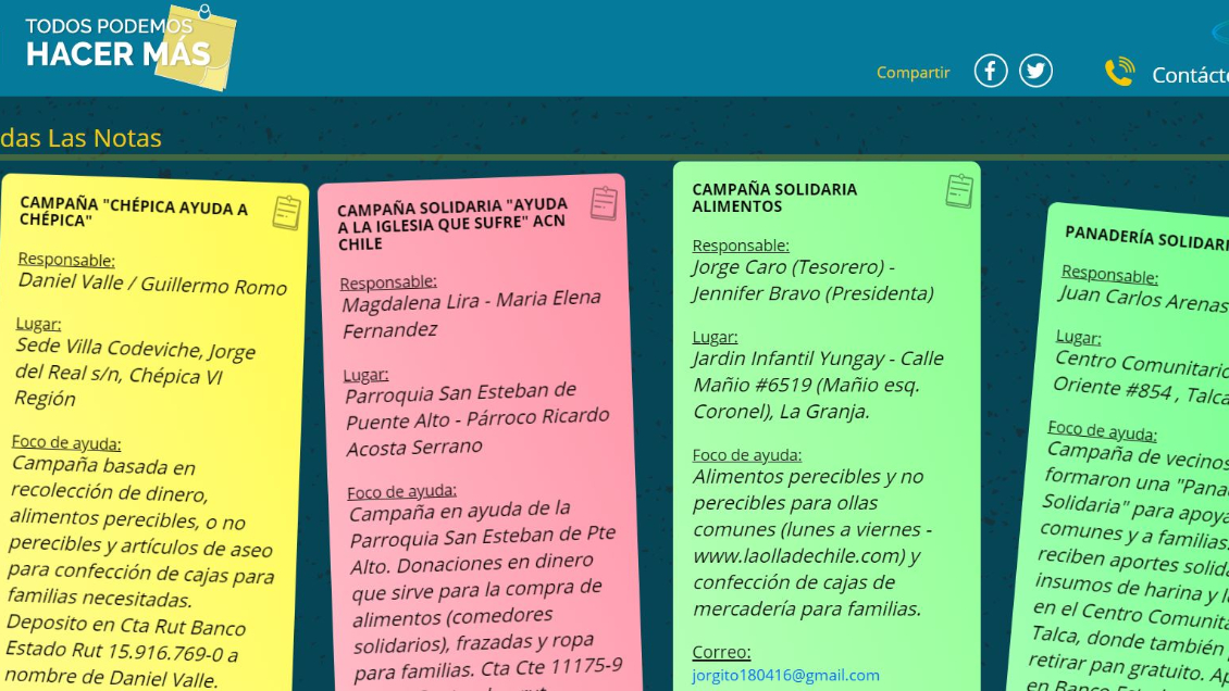 #TodosPodemosHacerMás: Providencia, Punta Arenas, Chillán, Viña del Mar y Concepción
