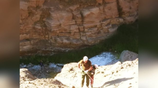 Paseo terminó con rescate de familia que cayó hacia una quebrada en Pica