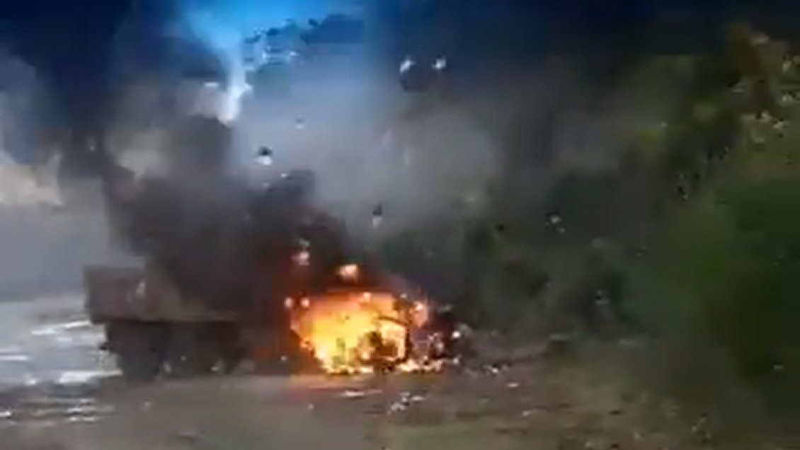 Maquinaria del MOP fue incendiada en Angol