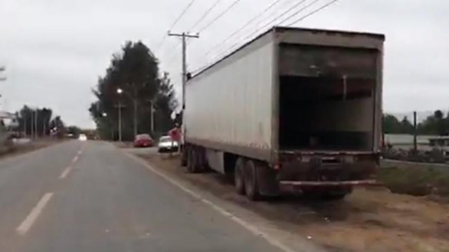 Policías investigan secuestro y robo a camionero en el Maule