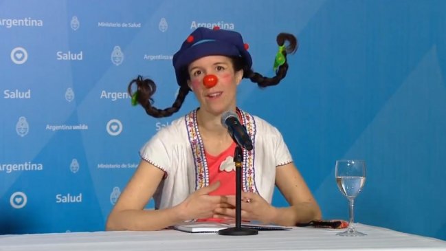 Trolearon a Gobierno argentino por incluir a payasa en el reporte de casos de coronavirus