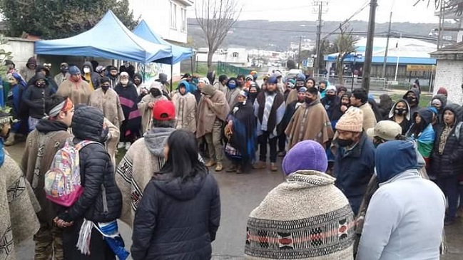 Huelguistas de hambre de Lebu se suman a protesta de Angol e inician ayuno seco