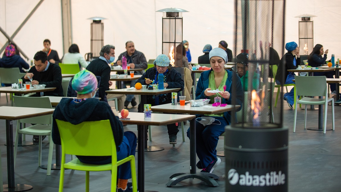 Abastible entregó gas licuado al Minsal e instaló comedor modular en la ex Posta Central