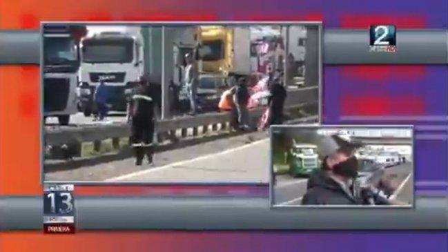 Automovilista interrumpió despacho en vivo con duro improperio a camioneros