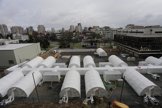 Delincuentes rompieron carpa del nuevo hospital modular de Concepción para robar dos computadores