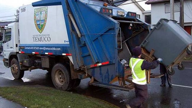 Retomaron recolección de residuos domiciliarios en Temuco y Padre Las Casas