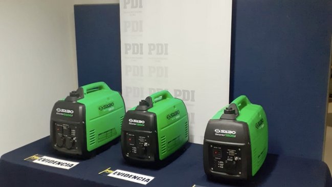 PDI recuperó equipos electrógenos robados a una empresa en San Fernando