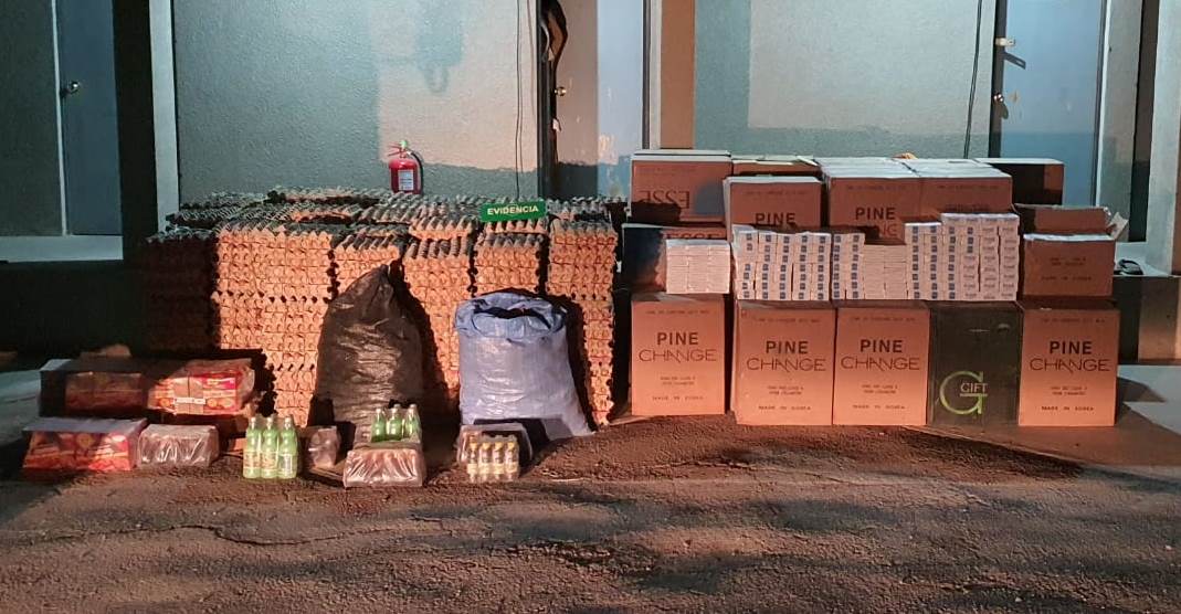 Decomisan 18 mil huevos y 26 mil cigarrillos de contrabando en Huara