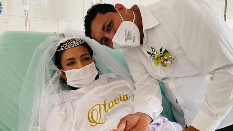 Conmovedora historia: Pareja se casó en hospital dos días antes que la novia falleciera