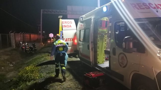 Accidente de tránsito deja una persona fallecida en la Ruta 5 Sur en Requínoa
