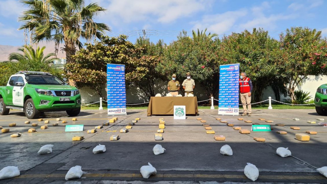 Incautan más de 110 kilos de droga en menos de 24 horas en Tarapacá: Hay dos detenidos